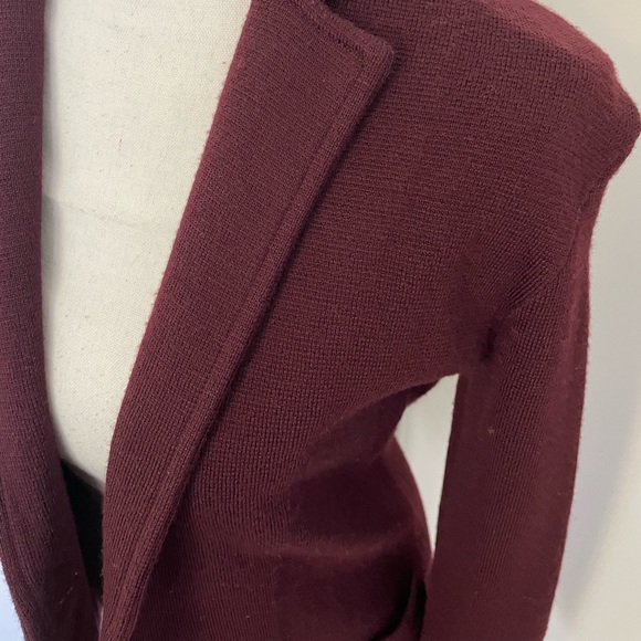 J Crew Wool Two Button Sweater Blazer - Picture 6 of 8